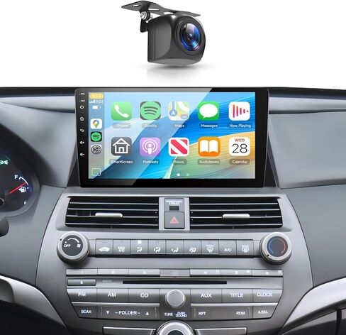 2+64G HiFi for Honda Accord 8th 2008-2013 Android13 Car Radio Car Stereo Wireless Carplay Android Auto, 10" Touch Screen EQ GPS Navigation Bluetooth WiFi FM Backup Camera Siri SWC for Accord Radio in Kuwait