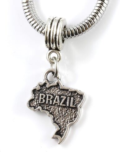 Dave The Bunny Brazil Bracelet This Stainless Steel Snake Chain Bracelet is a great Keepsake or Souvenir Brazil Map or Brazil Jewelry for Women makes excellent Brazilian Bracelets in Saudi Arabia