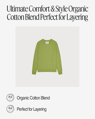 Organic Basics Men's Soft Knit Chunky Crewneck Sweater in Saudi Arabia