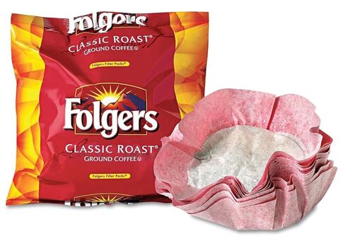 Folgers Classic Roast Coffee Filter Packs, 0.9 Oz, Box Of 160 Packs in Saudi Arabia
