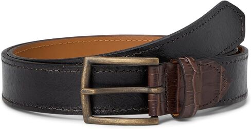 Johnston & Murphy mens Two-tone Croc Embossed Leather Belt in Saudi Arabia