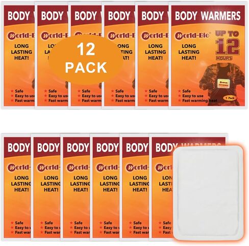 Hot Hand Warmers - Up to 12 Hours of Heat, Air Activated Heat Packs for Hands, Hand Warmers Disposable, Hot Packs for Hands, Natural Odorless Instant Warmer Winter Warmers, 5/10/20 Pair Value Pack in Saudi Arabia