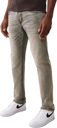 True Religion Men's Rocco Super T No Flap Jeans 32" Inseam – Slim Fit Stretch Denim in Saudi Arabia