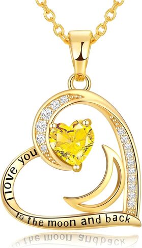 Heart Gold Necklace for Women Birthday Gifts for wife Jewelry for Wife Necklace for Girlfriend Mom Daughter Gold Jewelry for Women in Kuwait