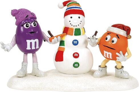 Department 56 North Pole Village Accessories M&M's Snowman Got Your Nose Figurine, 3.11 Inch, Multicolor in Saudi Arabia