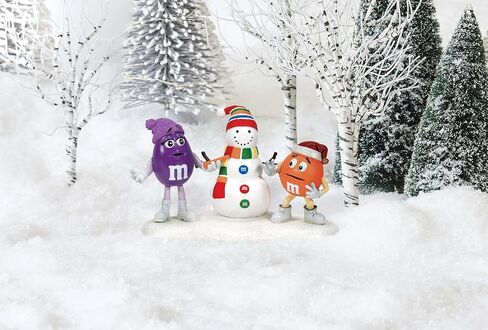 Department 56 North Pole Village Accessories M&M's Snowman Got Your Nose Figurine, 3.11 Inch, Multicolor in Saudi Arabia