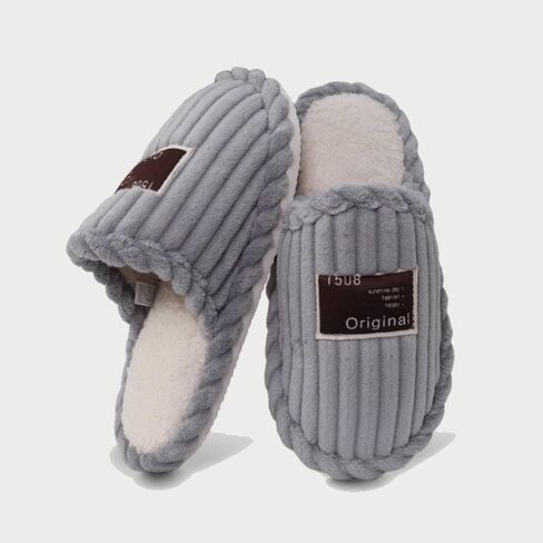 House Bedroom Slippers for Woman Corduroy Closed Toe Ladies Slides in Saudi Arabia