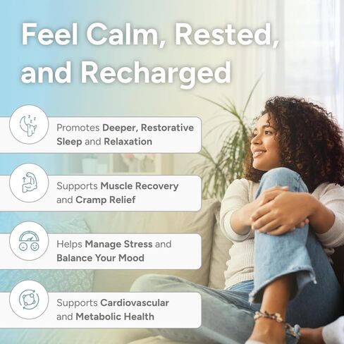 High Absorption Magnesium Complex with Glycinate, Malate & Taurate - Premium Magnesium Supplement for Sleep, Relaxation, Leg Cramps & Stress Relief - 100% Chelated & Easy On The Gut - 90 Capsules in Saudi Arabia