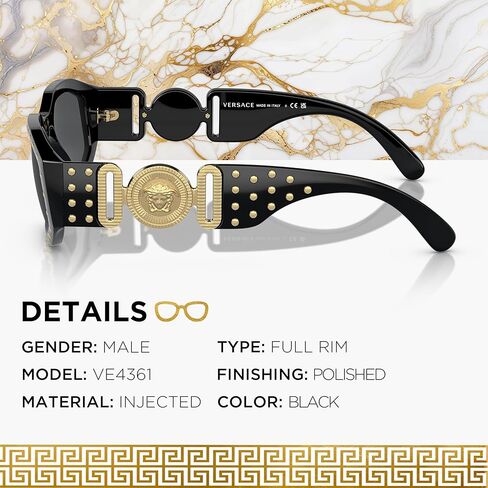 VERSACE VE4361 MEDUSA BIGGIE Sunglasses with Luxury Eyewear kit in Saudi Arabia
