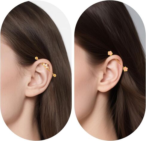 10pcs 14G Industrial Piercing Bar Jewelry, Stainless Steel Gold Industrial Barbell Stud Earrings Cartilage Piercing Earrings Jewellery for Women Men in Saudi Arabia