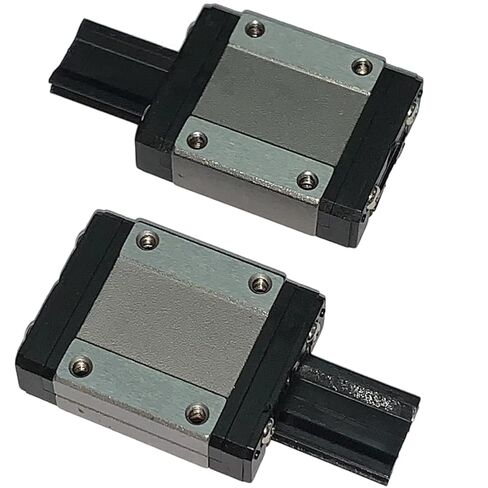 MGN15 H كتلة عربة تحمل الكرة شريط شريط التمرير الطويل الطويل الأسود 2pcs ل 15 مم MGN15 Miniature الخطية انزلاق دليل السكك الحديدية MR15 لل CNC والطابعة ثلاثية الأبعاد in Kuwait