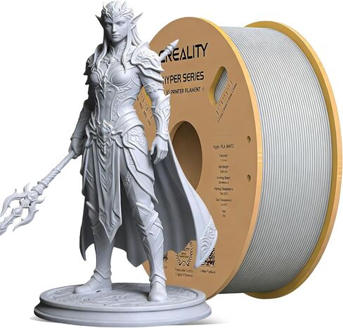 Creality 3D Printer Filament, PLA Filament 1.75mm Bundle for 3D Printing, Ender PLA Filament No-Tangling High Precision, Accuracy +/- 0.02mm (Black & White) in Kuwait