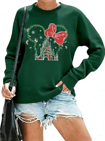 Magical Sweatshirts for Women Magical Christmas Sweatshirt Xmas Holiday Long Sleeve Pullover Sweater in Kuwait