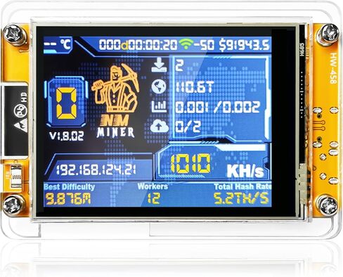 Heltec Bitcoin Miner Nerdminer v2 nmminer esp-wroom-32 ESP32 Development Board 2.8 Inch Smart Display Lucky Miner Hashrate Module 414KH/S Crypto Solo Lottery Miner in Kuwait