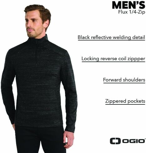 سحاب ربع فلوكس للجنسين من OGIO | بلوفر بياقة خفيفة الوزن للرجال والنساء، سترة بسحاب للعمل والملابس الكاجوال in Saudi Arabia