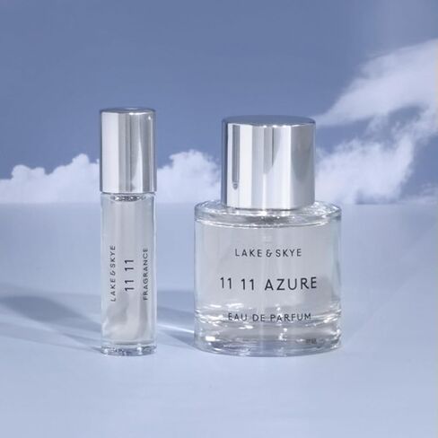 عينة زيت عطري للجنسين من Lake & Skye 11 11 Azure، رائحة شفافة ومائية، روائح الأزهار والمسك - 0.06 أونصة سائلة (2 مل) in Kuwait