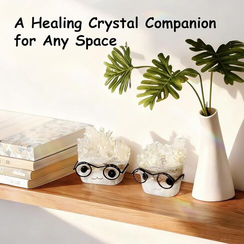 Natural Crystal Hedgehog Pet Rock, Mystery Quartz Healing Crystal Buddy Punk Desk Decor, Cute Rock Collectors Gift for Coworkers, Friends, Birthday, White Elephant & Christmas in Saudi Arabia