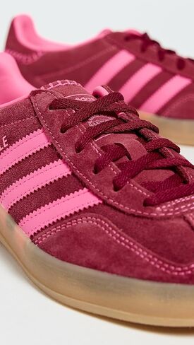 حذاء رياضي نسائي من Adidas Gazelle برباط داخلي كاجوال - وردي in Kuwait