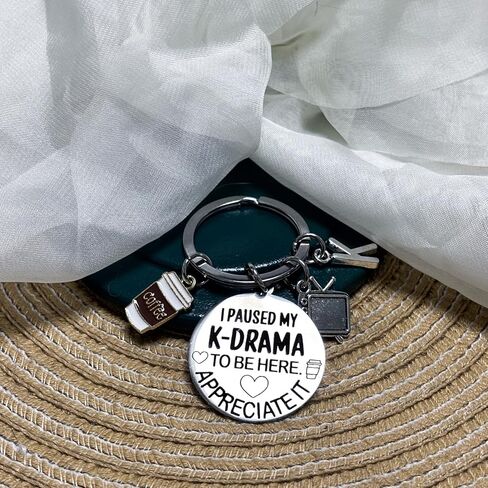K-Drama Lover Keychain Korean Gifts for Christmas Graduation Birthday Funny Gift Ideas for K Drama Lovers Fans Teen Girl Korean Group Enthusiast K Drama Gifts for South Korea Trip K-Pop Jewelry in Saudi Arabia