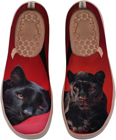 Women's Unique Art Slip-On Shoes Illustrations Casual Loafers Lightweight Comfortable Travel Footwear in Saudi Arabia
