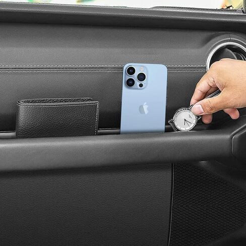 Door Pockets Storage Organizer Front Door Net Pockets Tray Box Interior Accessories Compatible with 2018-2023 Jeep Wrangler JL JLU& 2020 2021 2022 2023 Jeep Gladiator JT in Kuwait