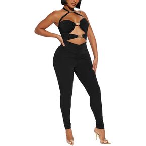 المرأة مثير بذلة عارية الذراعين الجوف خارج أكمام أنبوب الأعلى Bodycon بانت قطعة واحدة الزي حزب نادي قطعة واحدة مجموعة in Kuwait