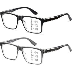 نظارات القراءة التقدمية متعددة البؤر للرجال والنساء القراء الانتقال متعدد البؤر TR90 نظارات الضوء الأزرق ثلاثي البؤر in Kuwait