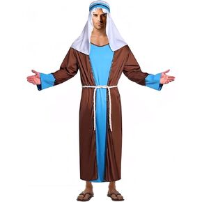 Men's Saint Joseph Jesus Biblical Costume Adult Shepherd Robe Halloween Costumes For Men in Saudi Arabia