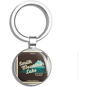 Smith Mountain Lake State Park Explore Wanderlust Camping Hiking Double Sided Stainless Steel Keychain Key Ring Chain Holder Car/Key Finder in Saudi Arabia