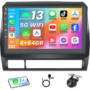 ستيريو راديو السيارة لسيارة Toyota Tacoma 2005-2015: [4-core+2G+64G] شاشة لمس 9 بوصة 1280 * 800 - 5GWiFi Wireless Carplay & Android Auto HD Backup Camera GPS SWC FM MIC in Kuwait