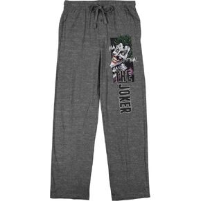 Bioworld Batman Joker Laughing Face Men's Graphite Heather Sleep Pajama Pants in Saudi Arabia