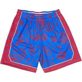 MECH-ENG Mens Paisley Shorts Graphic Bandana Shorts Retro Running Boxing Mesh Boho Drawstring Shorts in Kuwait