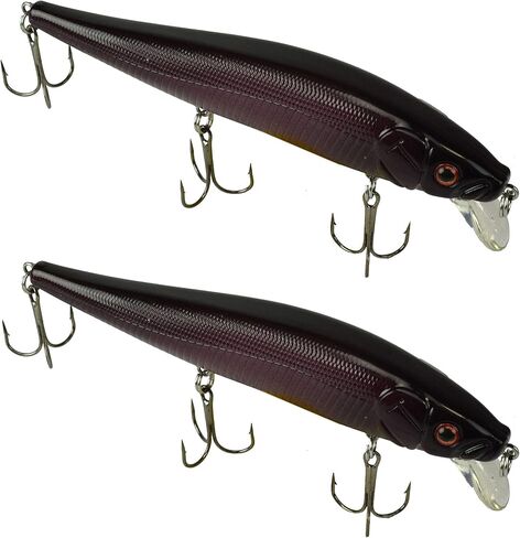 2-Pack Fiddle-Styx Magnum Jerkbait, 5 1/2" x 5/8" Suspending Jerk Baits, Freshwater or Saltwater Fishing Lures, Trout, Crappie, Walleye, or Bass Lures in Saudi Arabia