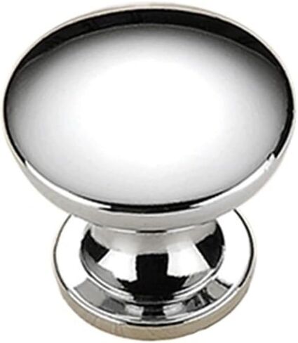 10 Pcs Drawer Handles Simple Cabinet Knob Wardrobe Single Hole Round(Brushed,22 * 23 * 16mm) in Saudi Arabia
