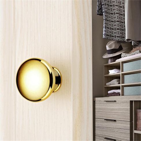10 Pcs Drawer Handles Simple Cabinet Knob Wardrobe Single Hole Round(Brushed,22 * 23 * 16mm) in Saudi Arabia