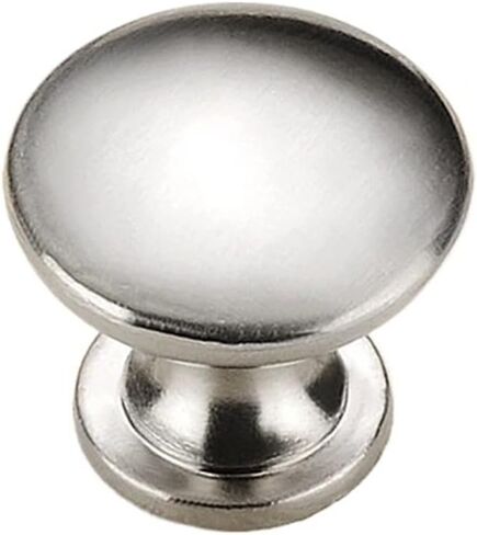 10 Pcs Drawer Handles Simple Cabinet Knob Wardrobe Single Hole Round(Brushed,22 * 23 * 16mm) in Saudi Arabia