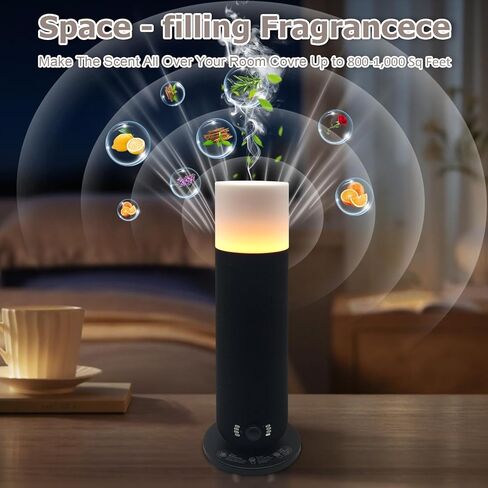 Waterless Diffuser - Cold Air Diffusion Oil Machine | Safe for Pets & Kids | Ideal for Homes, Offices, Hotels and Spas | Color Black | Capacity 4.05 Oz in Saudi Arabia