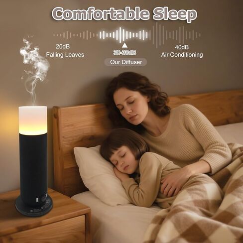 Waterless Diffuser - Cold Air Diffusion Oil Machine | Safe for Pets & Kids | Ideal for Homes, Offices, Hotels and Spas | Color Black | Capacity 4.05 Oz in Saudi Arabia
