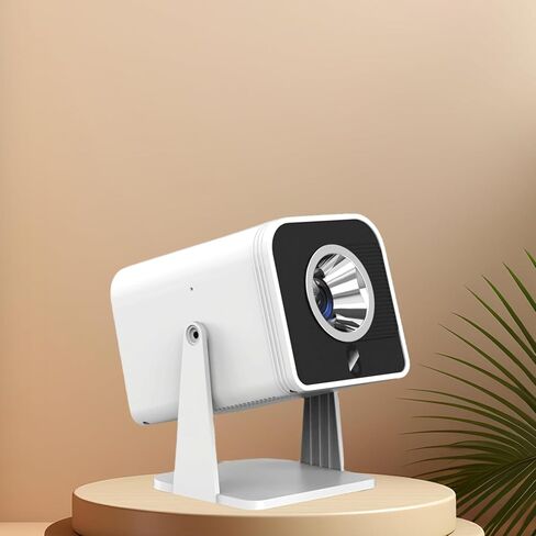 Portable bedroom projector, small movie projector (built-in Bluetooth and speaker), native 1080P, compatible with 4K, supports smartphone/laptop/TV stick /PS5/HDMI/USB, suitable for outdoor and indoor in Kuwait