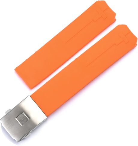 for Tissot T-Touch T013 T047 20mm Soft Silicone Rubber Watch Band Black Orange Sport Waterproof Watch Strap T091 T013420A (Color : Black-No Buckle, Size : 20mm) in Saudi Arabia