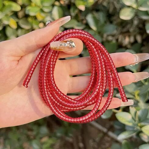 Cable Protector Animal Proof Wire Repair, Pink Cord Protector for Pets Headphone Saver Spiral Cable Wrap Strain Relief, Cord Sleeve for Phone Cable USB Date Cable in Kuwait