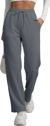 Lmbabter Women's Track Pants Drawstring Sweatpants Casual Jogger Pants Lounge Trousers Straight Leg with Pockets Daily Wear in Saudi Arabia