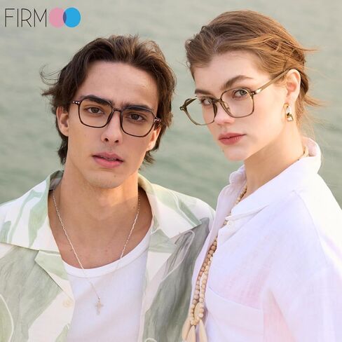 نظارات Firmoo TR90 Blue Light، نظارات كمبيوتر مضلعة خفيفة الوزن للغاية 10 جرام للنساء والرجال، مضادة لإجهاد العين (3 ألوان) in Kuwait