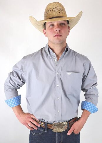 قميص Drover Cowboy Threads للرجال بأكمام طويلة، من سلسلة Signature Series in Kuwait