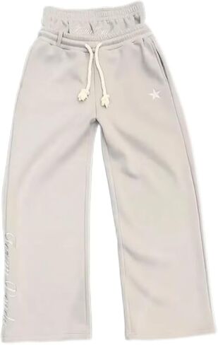Y2k السراويل الفضفاضة واسعة الساق السراويل المسار مزدوجة الخصر Sweatpants الرجال in Kuwait