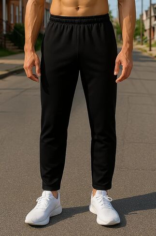 Hem Men's Sweatpants with Pockets Men's Casual Black in Saudi Arabia