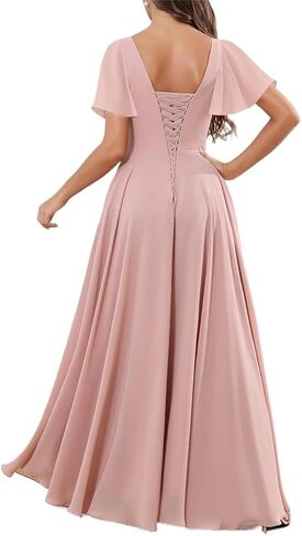 Short Sleeve Junior Bridesmaid Dresses for Teen Girls Chiffon Flower Girl Dresses Wedding Guest Formal Gowns in Saudi Arabia