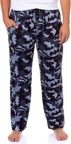 DC Comics Men's Batman Pajama Pants Camo Bat Sginal Sleep Lounge Bottoms in Saudi Arabia