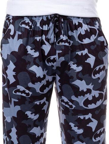 DC Comics Men's Batman Pajama Pants Camo Bat Sginal Sleep Lounge Bottoms in Saudi Arabia