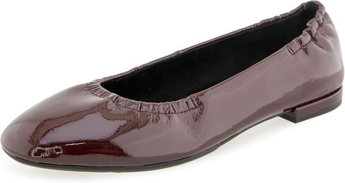 حذاء باليه مسطح للنساء من Aerosoles Antonia، حاصل على براءة اختراع Merlot Crinkle، 9.5 متر in Saudi Arabia